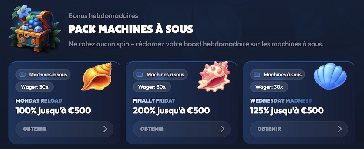 seven casino bonus hebdo