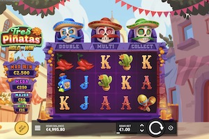 Tres Pinatas Hold & Win